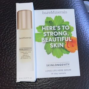 NEW - BareMinerals skinlongevity long life herb serum SAMPLE SIZE